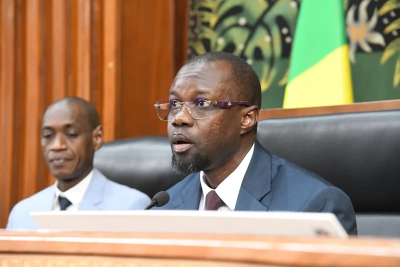 Ousmane Sonko à l'Assemblée