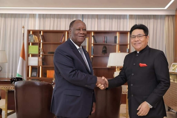 Côte d’Ivoire/ Diplomatie : L'ambassadeur Sailas Thangal fait ses adieux au président Alassane Ouattara