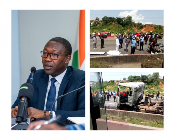 Côte d'Ivoire : le ministère des Transports donne les résultats du grave accident de la circulation au Banco